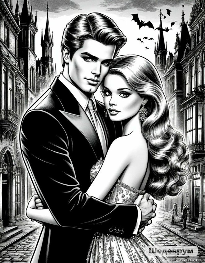 Готическая Барби 🧛🏼‍♀️🧛🏻‍♂️(нейросеть)