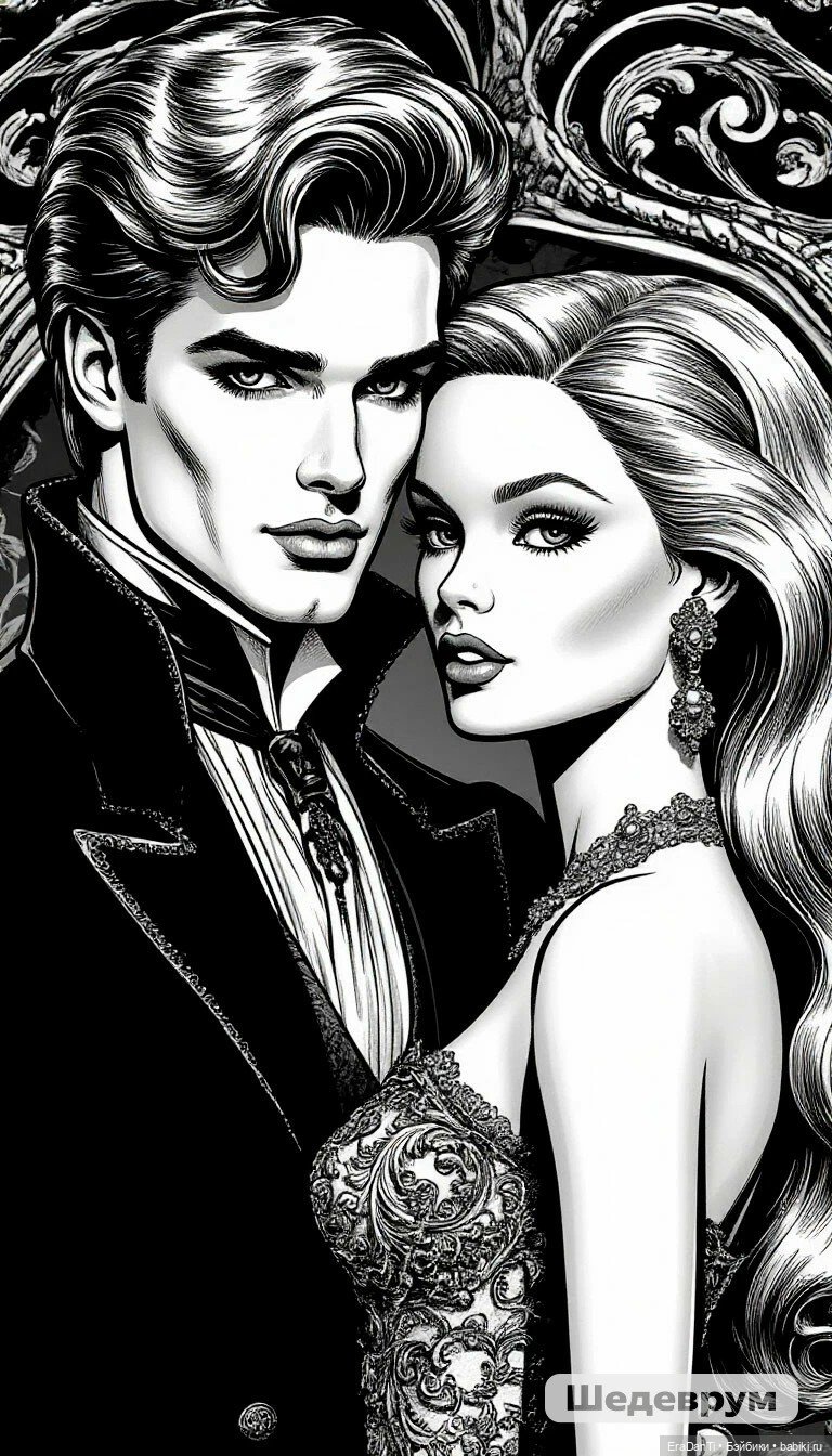 Готическая Барби 🧛🏼‍♀️🧛🏻‍♂️(нейросеть) (фото 9)