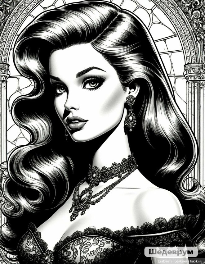 Готическая Барби 🧛🏼‍♀️🧛🏻‍♂️(нейросеть) (фото 2)