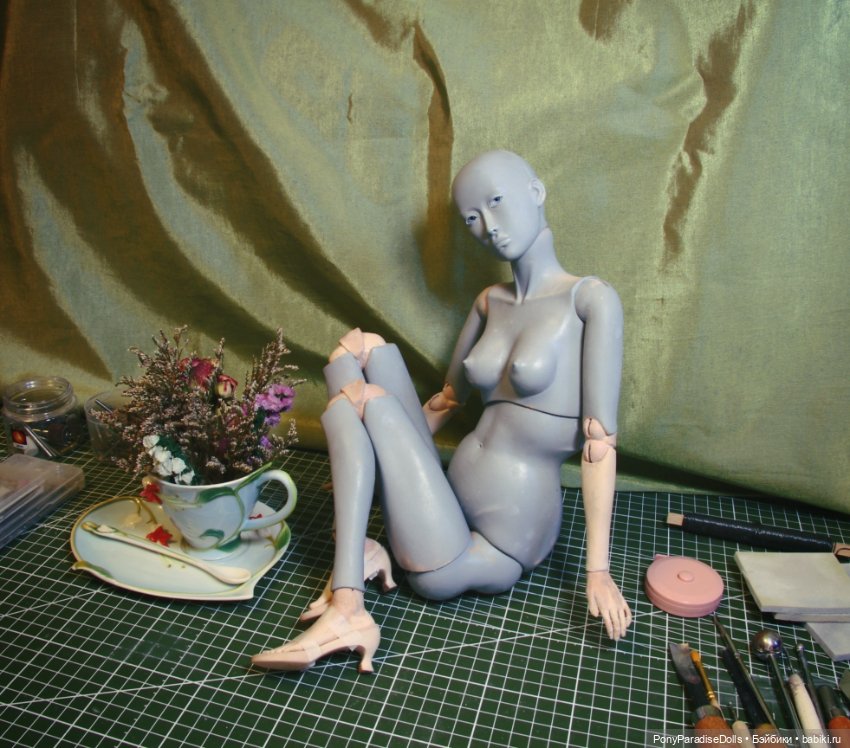 Разные фото моей куклы — Авторские шарнирные куклы своими руками: лепка (фото 4)