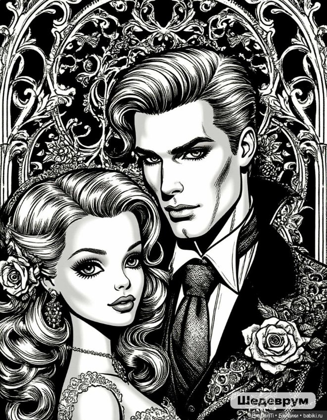 Готическая Барби 🧛🏼‍♀️🧛🏻‍♂️(нейросеть) (фото 8)