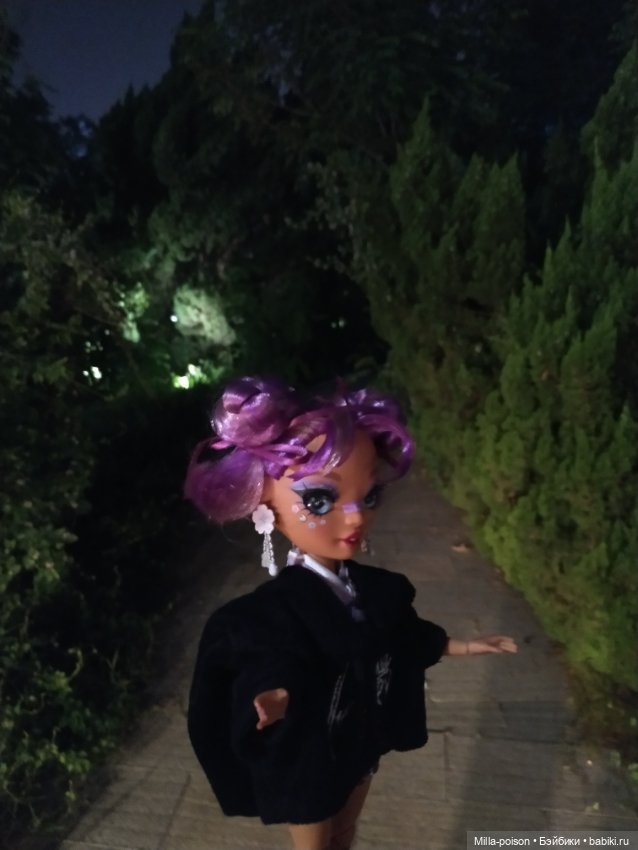 Лила прогулка мистическим вечером