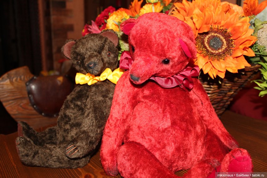 Огонёк и Имбирь - осенние мишки Тедди (фото 2)