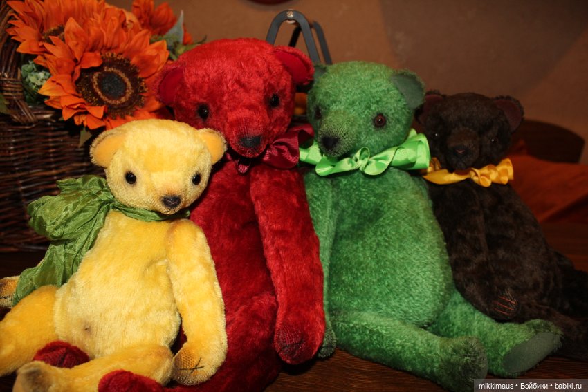 Огонёк и Имбирь - осенние мишки Тедди