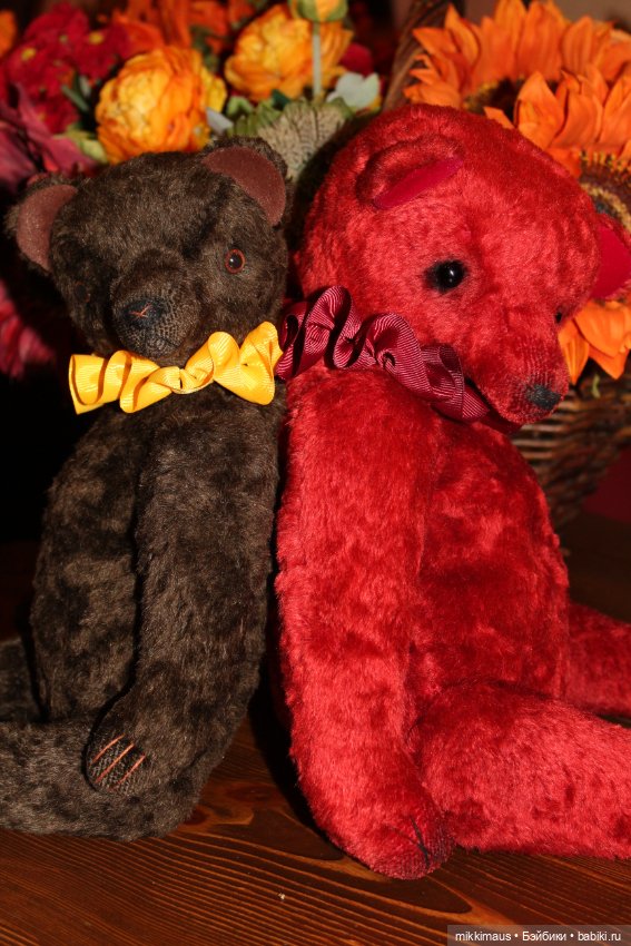 Огонёк и Имбирь - осенние мишки Тедди (фото 9)
