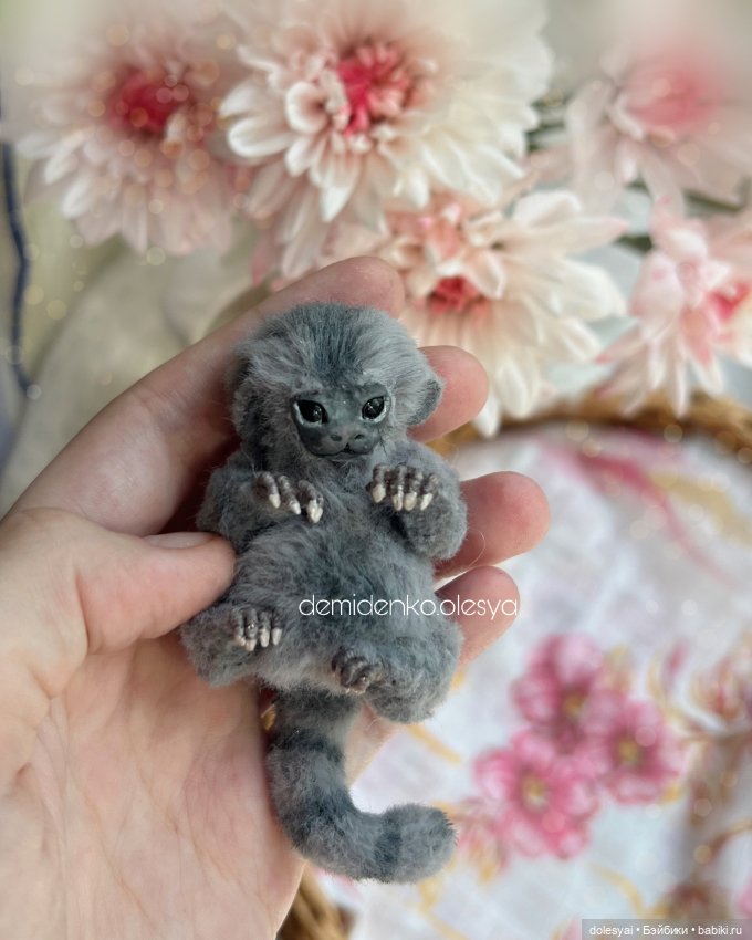 Маленькая игрунка Маркиз — Игрушки в смешанной технике (мех и глина): Арт (фото 5)