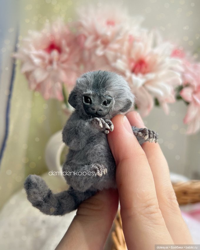 Маленькая игрунка Маркиз — Игрушки в смешанной технике (мех и глина): Арт (фото 4)