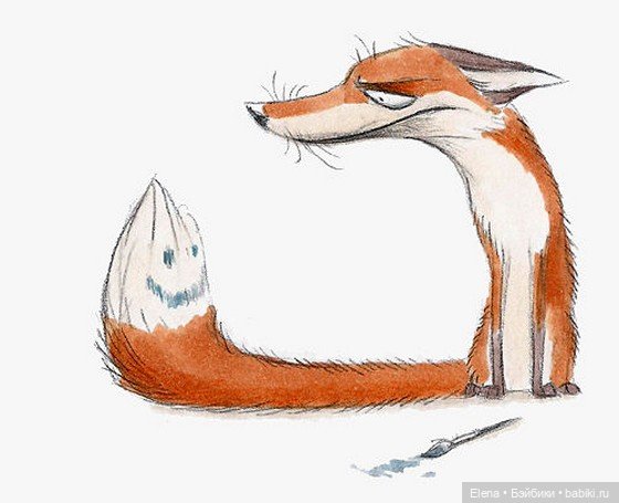 Лисичка от художницы Ski — Живопись и графика: творчество художников (фото 3)