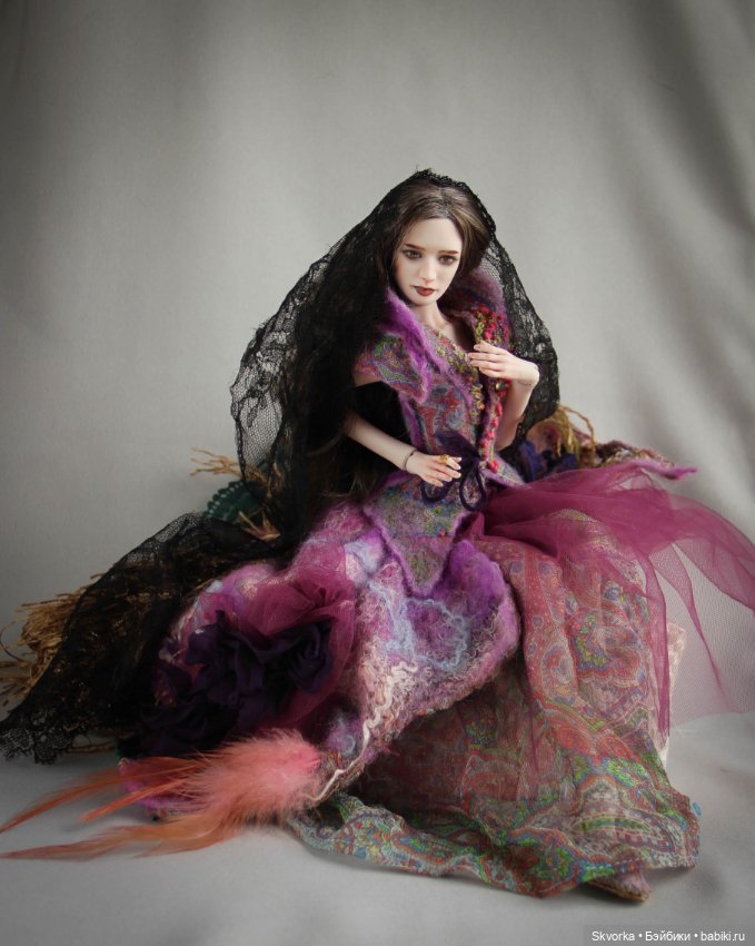 Сирин и Алконост. Фарфоровые шарнирные куклы