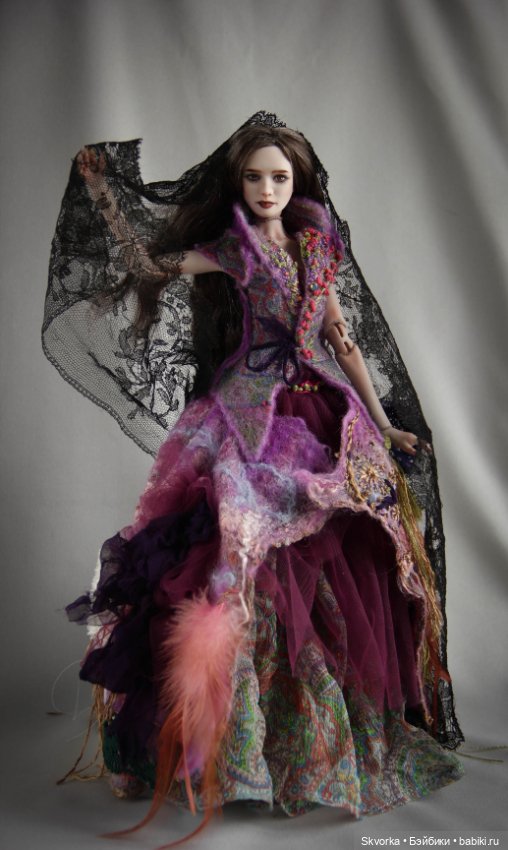 Сирин и Алконост. Фарфоровые шарнирные куклы