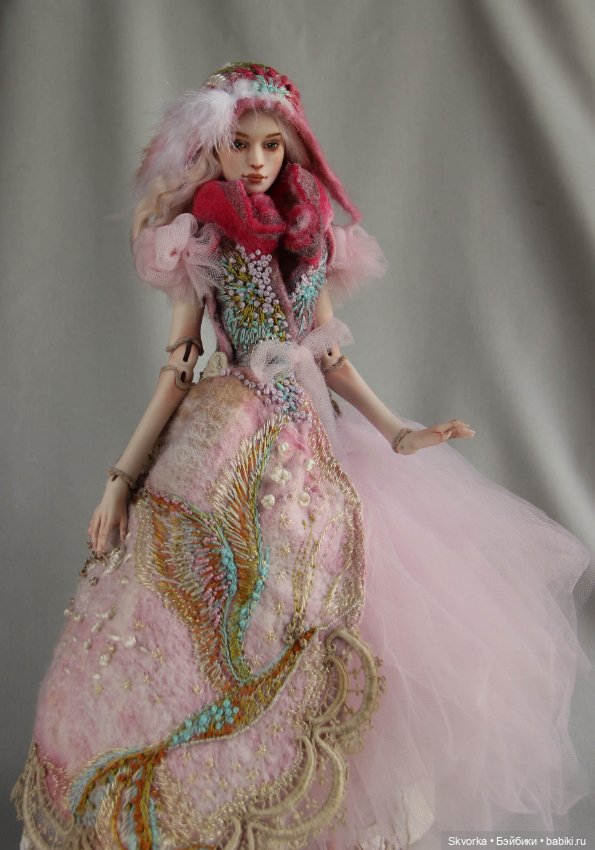 Сирин и Алконост. Фарфоровые шарнирные куклы