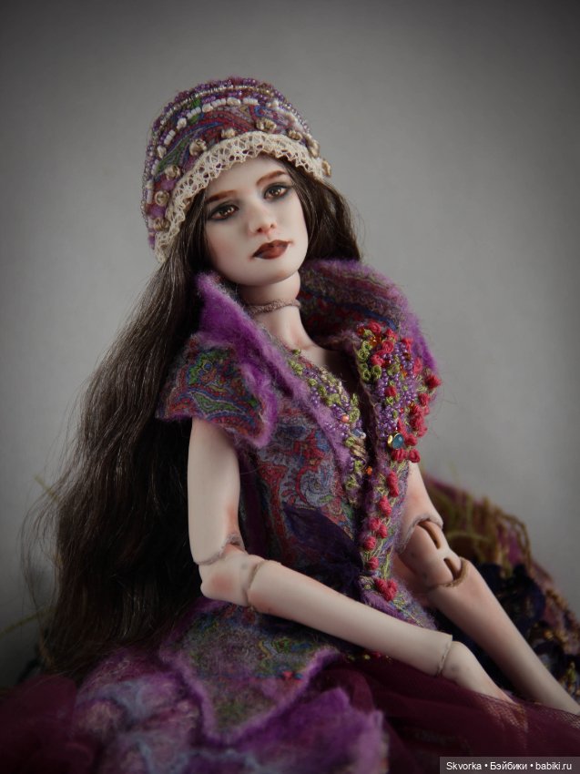 Сирин и Алконост. Фарфоровые шарнирные куклы