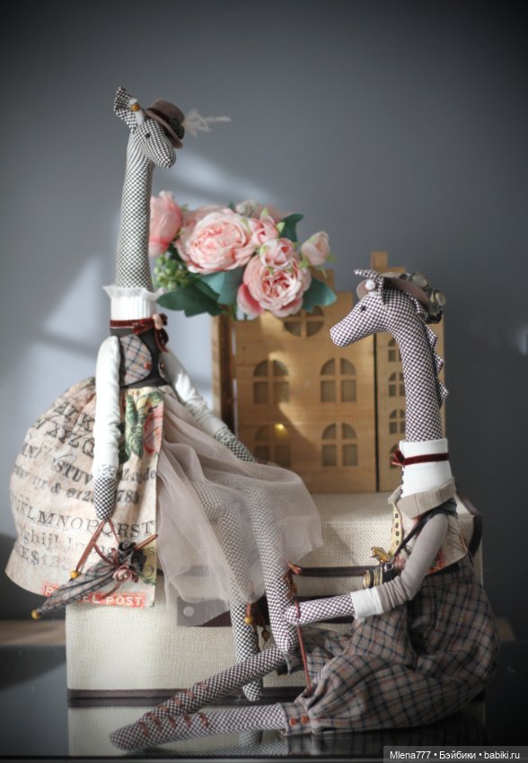 Жирафы , мои фантазии — Текстильные игрушки и примитивы: кофейные