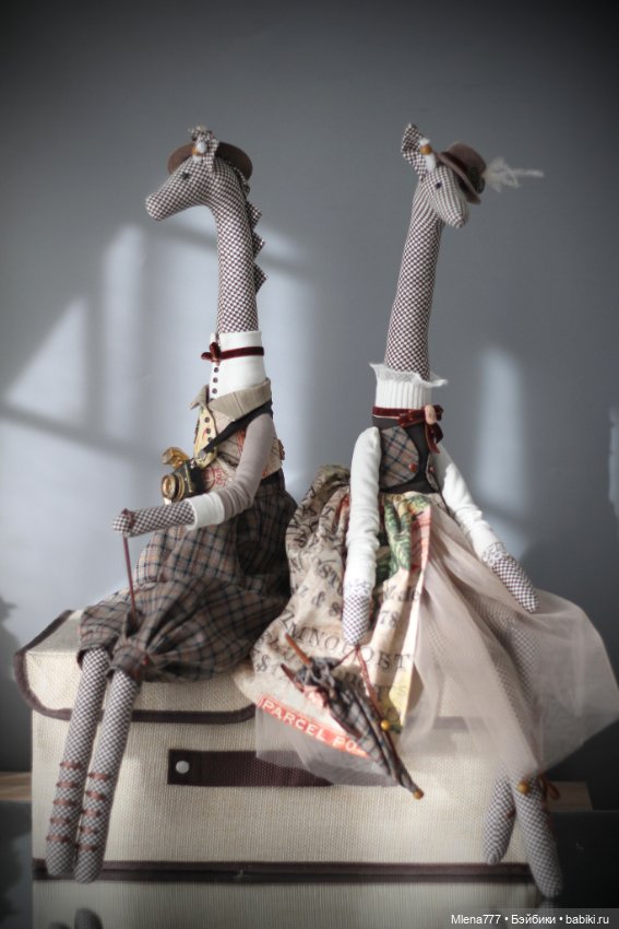 Жирафы , мои фантазии — Текстильные игрушки и примитивы: кофейные (фото 10)