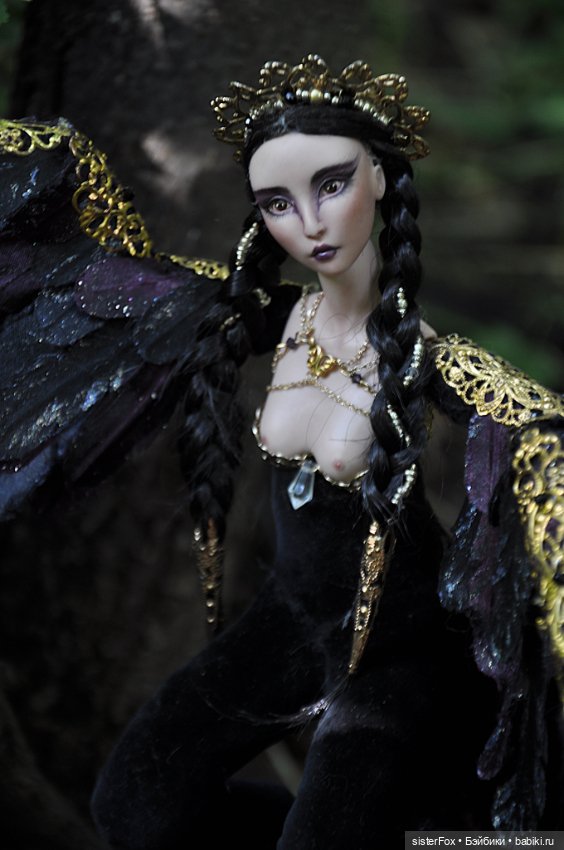 Птица Сирин — Авторские фарфоровые куклы (OOAK): ручная работа (фото 3)