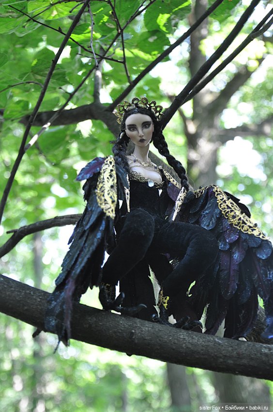 Птица Сирин — Авторские фарфоровые куклы (OOAK): ручная работа (фото 6)