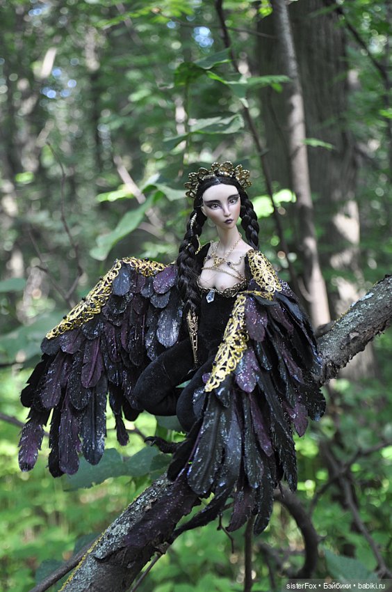 Птица Сирин — Авторские фарфоровые куклы (OOAK): ручная работа (фото 8)