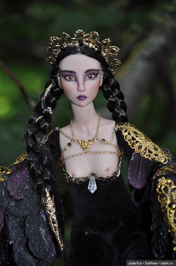 Птица Сирин — Авторские фарфоровые куклы (OOAK): ручная работа (фото 4)