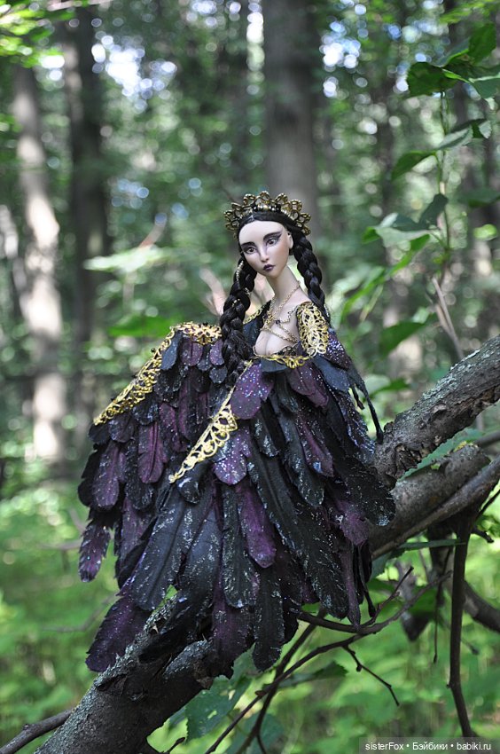 Птица Сирин — Авторские фарфоровые куклы (OOAK): ручная работа (фото 9)