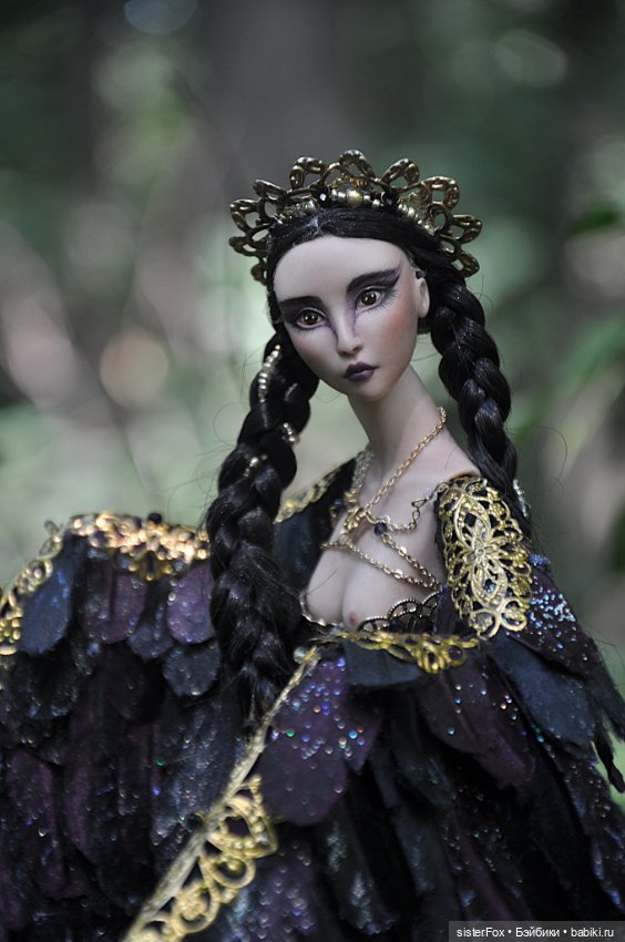 Птица Сирин — Авторские фарфоровые куклы (OOAK): ручная работа (фото 10)