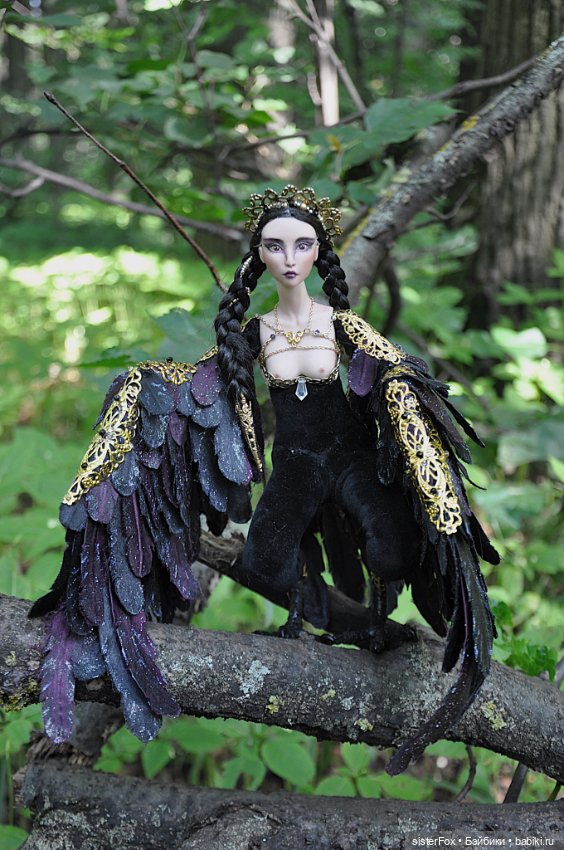 Птица Сирин — Авторские фарфоровые куклы (OOAK): ручная работа (фото 7)