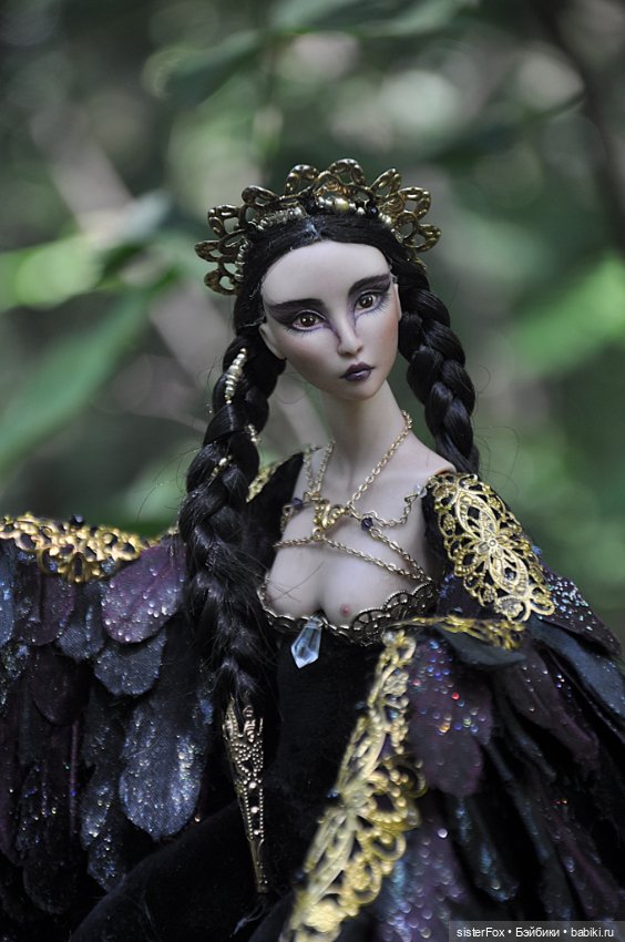 Птица Сирин — Авторские фарфоровые куклы (OOAK): ручная работа