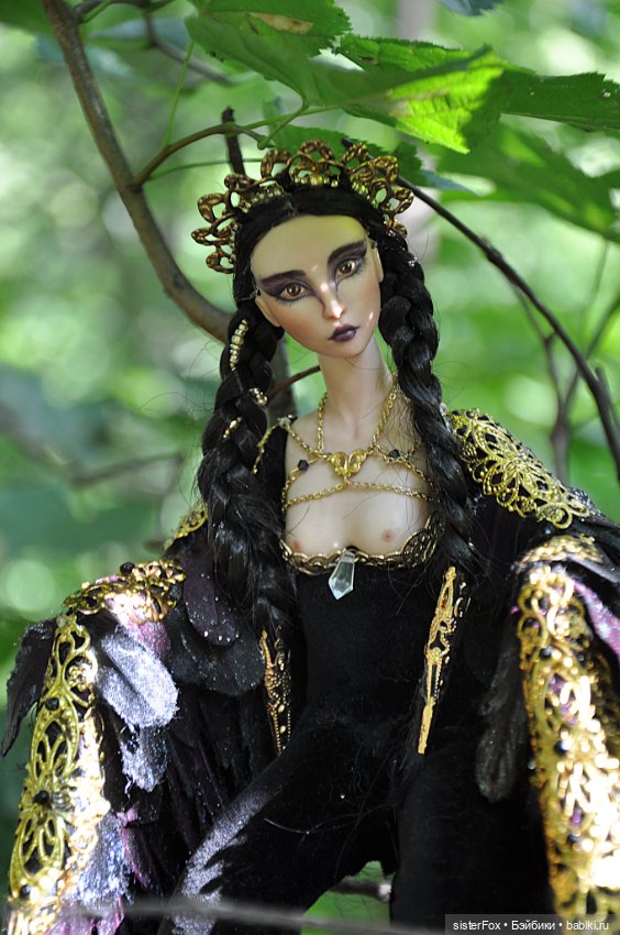 Птица Сирин — Авторские фарфоровые куклы (OOAK): ручная работа (фото 5)