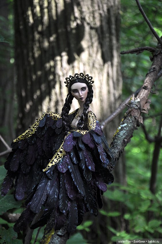 Птица Сирин — Авторские фарфоровые куклы (OOAK): ручная работа