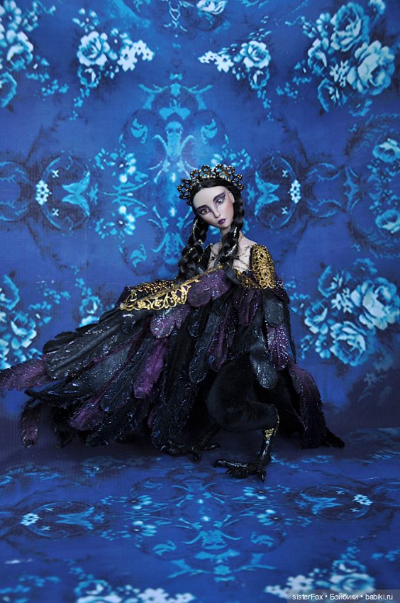 Птица Сирин — Авторские фарфоровые куклы (OOAK): ручная работа