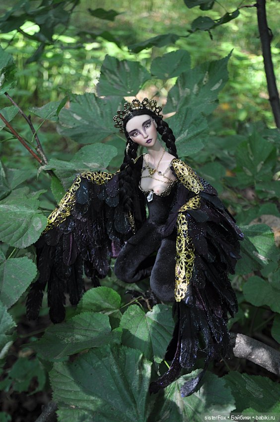 Птица Сирин — Авторские фарфоровые куклы (OOAK): ручная работа