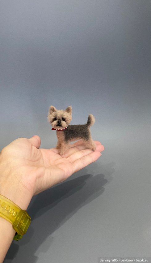 Йоркширский терьер — Валяные игрушки из шерсти: сухое валяние (фото 7)