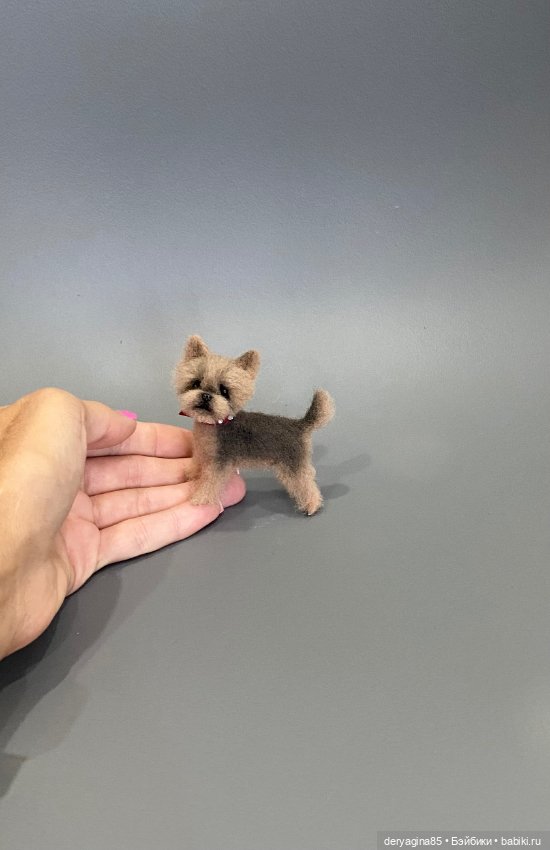 Йоркширский терьер — Валяные игрушки из шерсти: сухое валяние (фото 8)