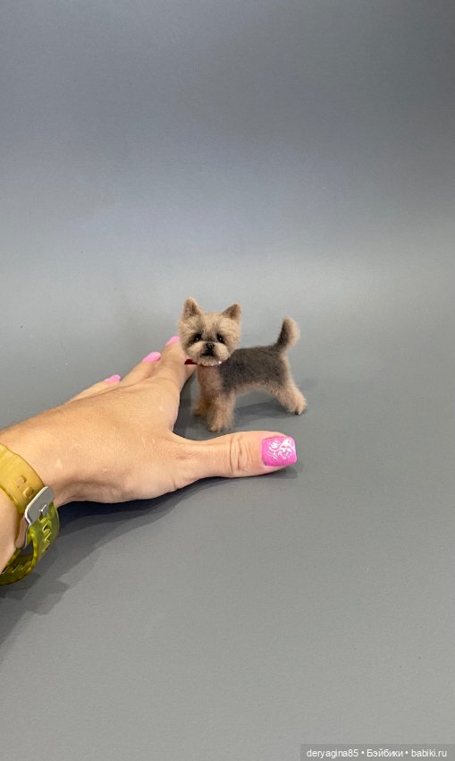 Йоркширский терьер — Валяные игрушки из шерсти: сухое валяние (фото 6)