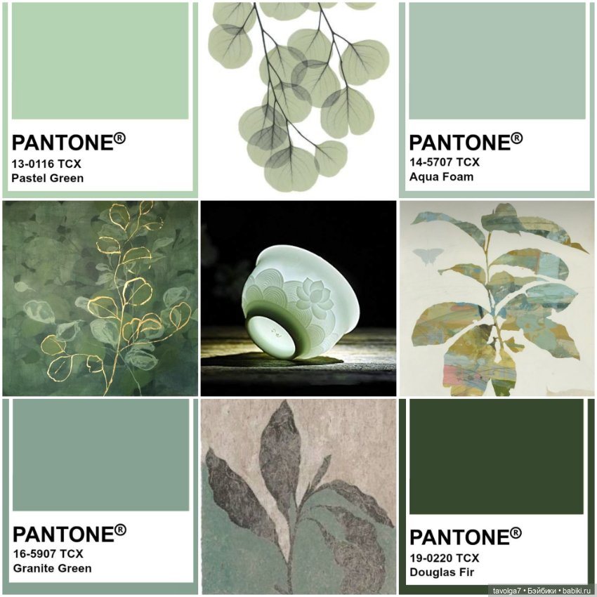 Зелёные оттенки Soft Summer-Soft Autumn