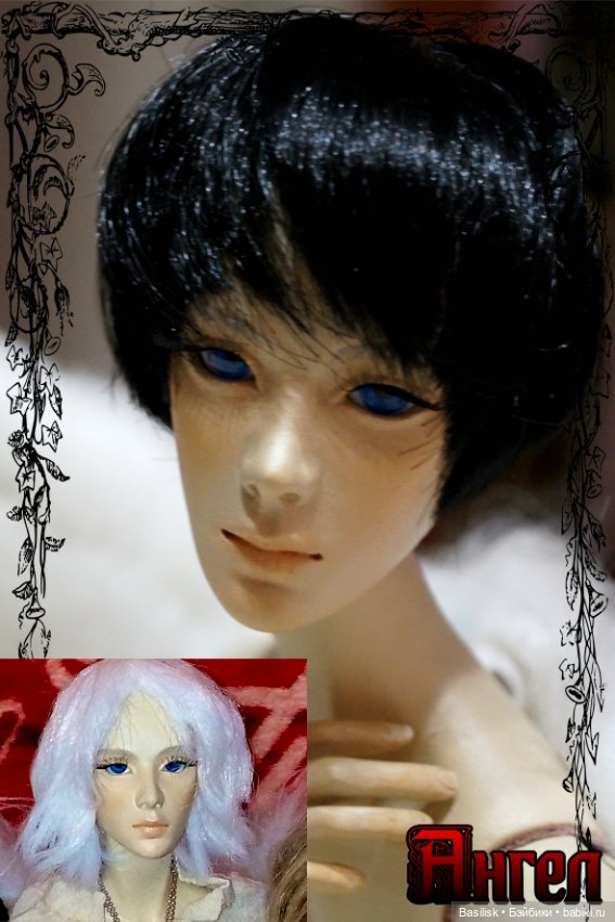 Ангел в черном парике — Авторские шарнирные куклы своими руками: лепка