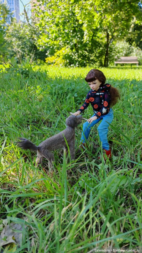 Девочка и её верный пёс — Разные куклы BJD (БЖД): редкие бренды (фото 3)