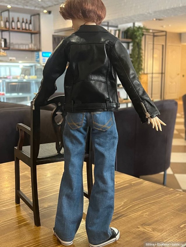 Джинсы и косуха для Дианы от DollsheCraft (фото 5)