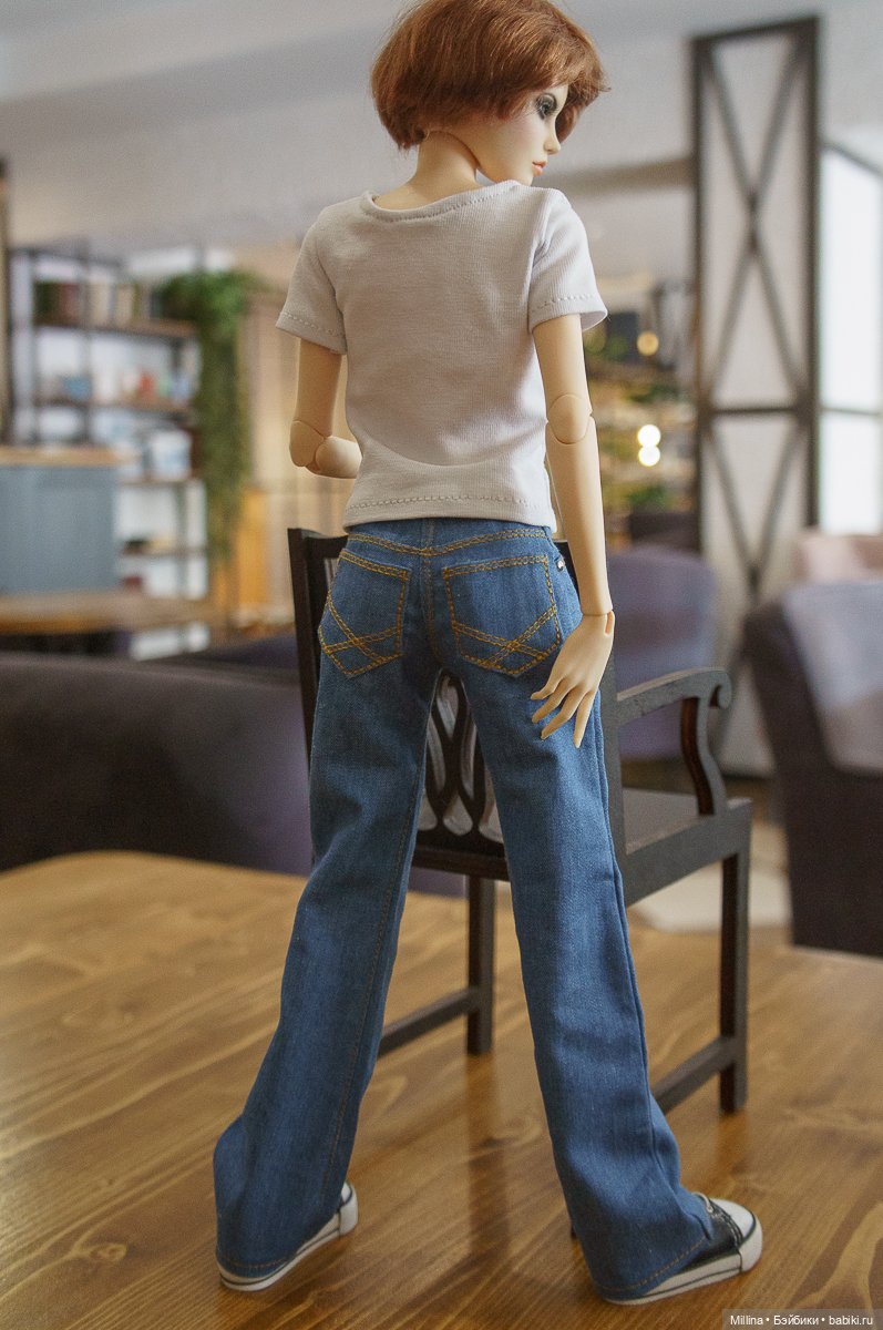 Джинсы и косуха для Дианы от DollsheCraft (фото 9)
