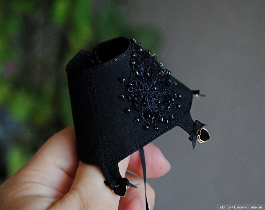 Черный комплект из сеточки для Птички Лоры