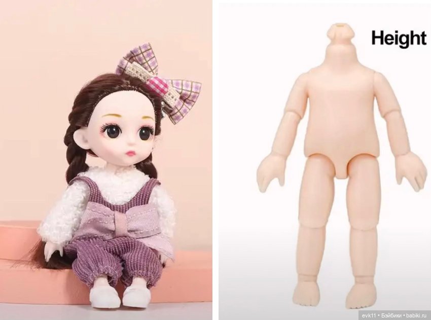 Совместима ли голова куклы Баболи с телом ob11/Obitsu11 YMY (фото 2)
