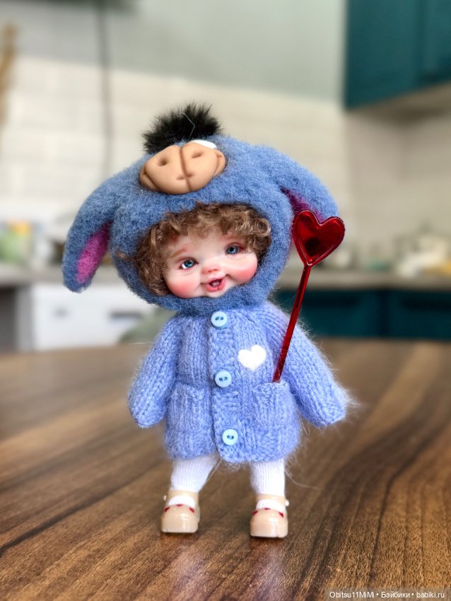 Маленький, упрямый ослик — Куклы и тела Obitsu 11 (Ob11): гибриды (фото 2)