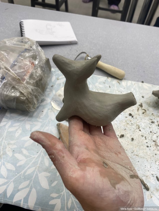 Начало учебного года ❤️ Свистулька собачка ( Урок скульптуры ) (фото 5)
