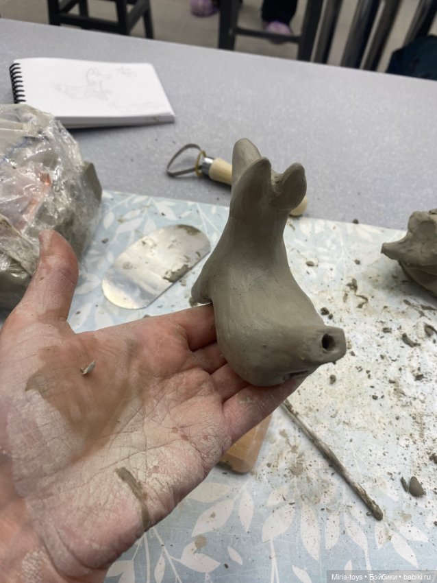 Начало учебного года ❤️ Свистулька собачка ( Урок скульптуры ) (фото 6)
