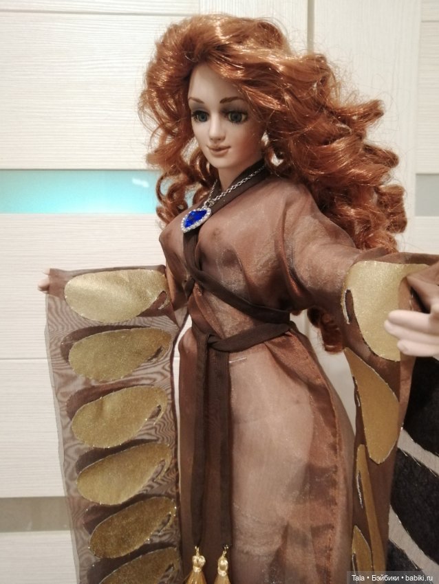 Прозрачное кимоно Розы — Одежда и обувь для кукол своими руками: фото (фото 7)