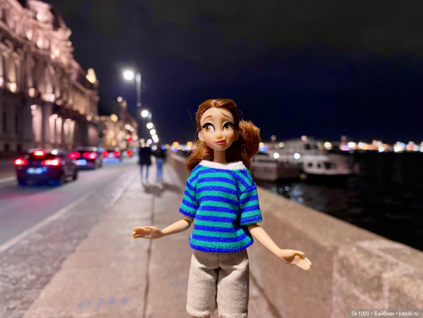 По ночному городу — Куклы Disney Animators и Принцессы Диснея: Disney Store