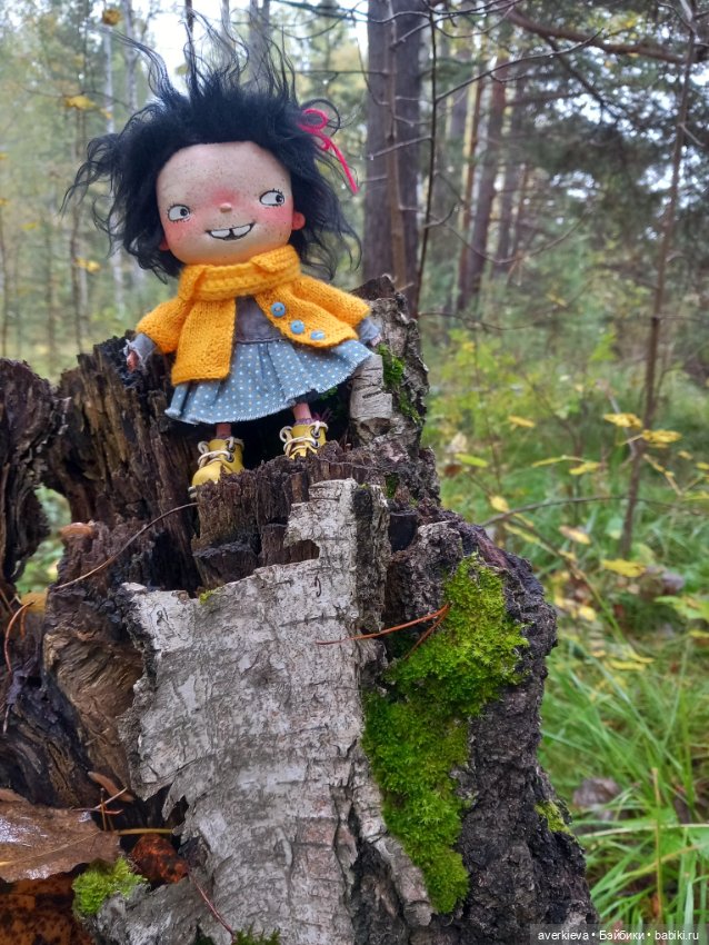 Матильда в лесу — Текстильные игрушки и примитивы: кофейные (фото 5)