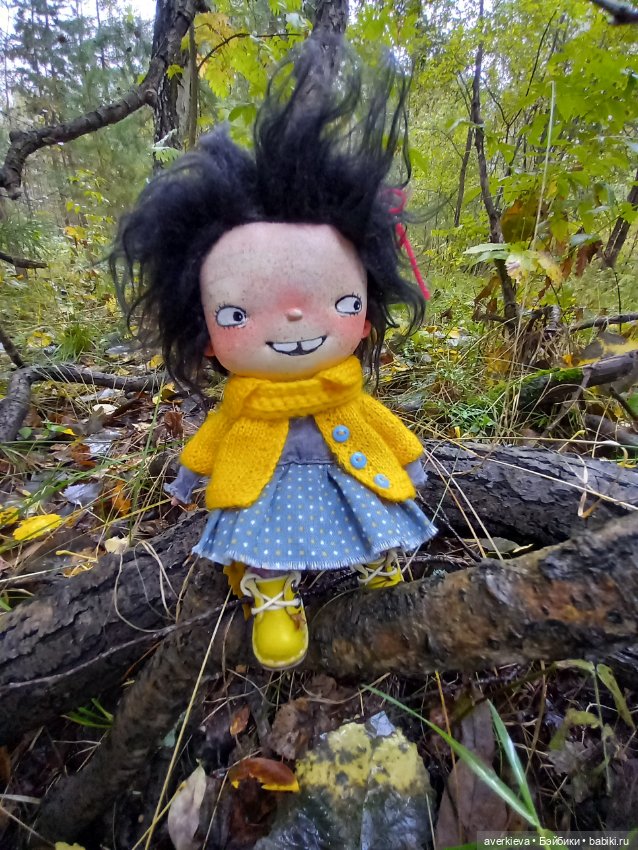 Матильда в лесу — Текстильные игрушки и примитивы: кофейные
