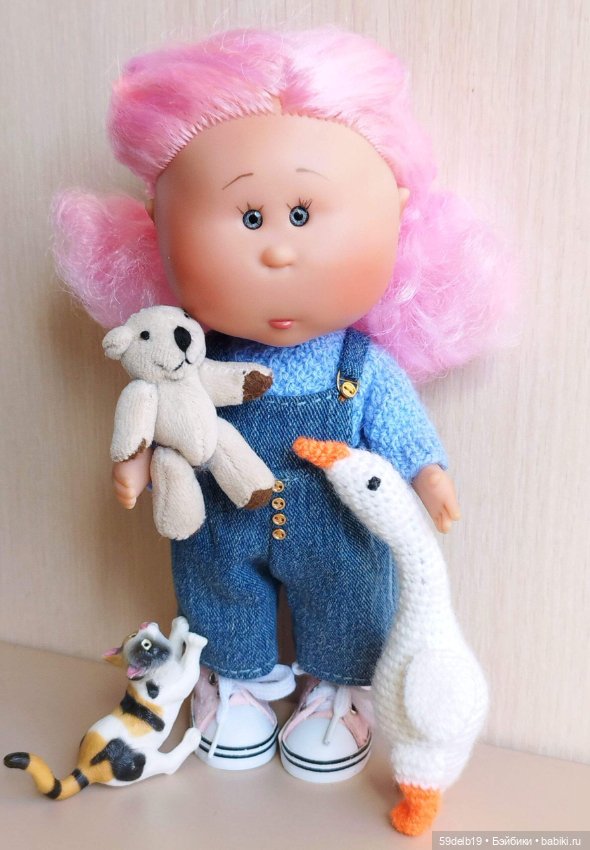 Джинсовый комбинезончик для мини Мии (фото 9)