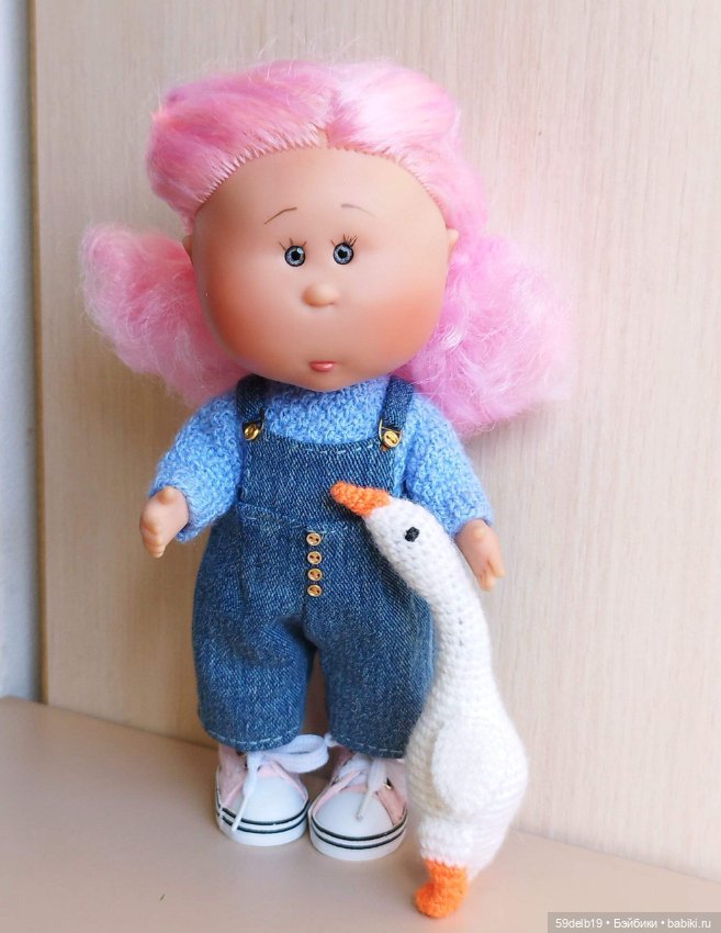 Джинсовый комбинезончик для мини Мии (фото 10)