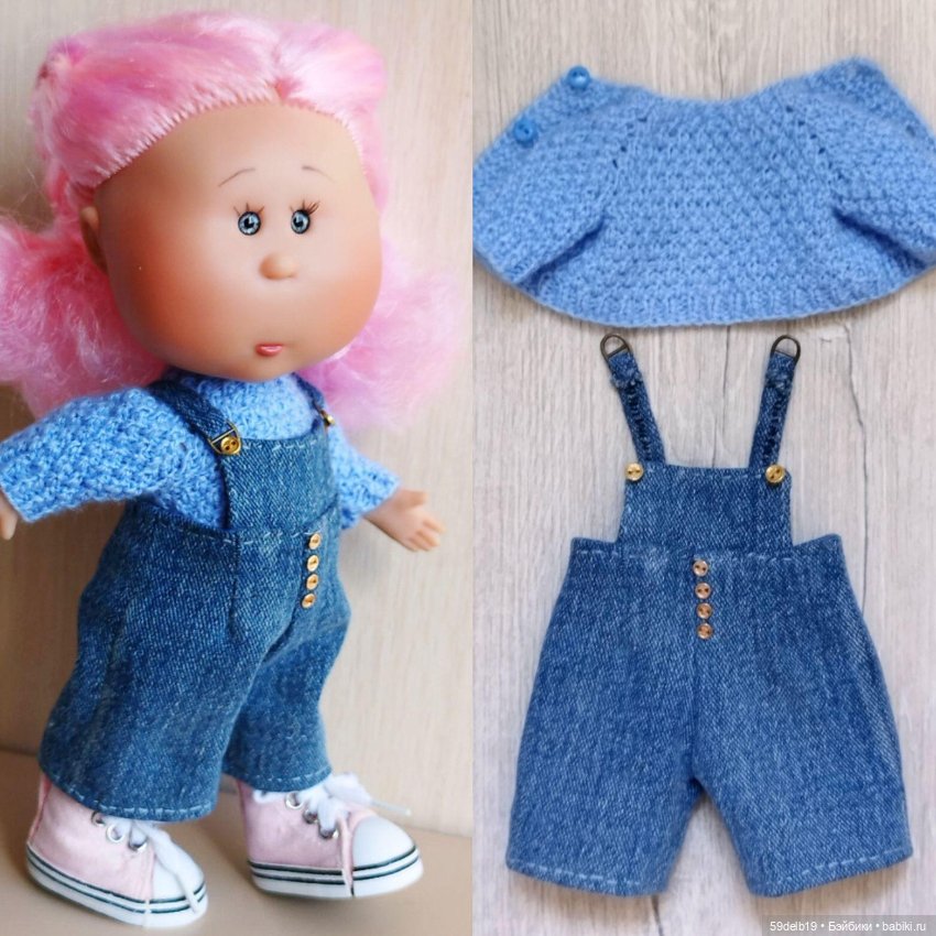 Джинсовый комбинезончик для мини Мии